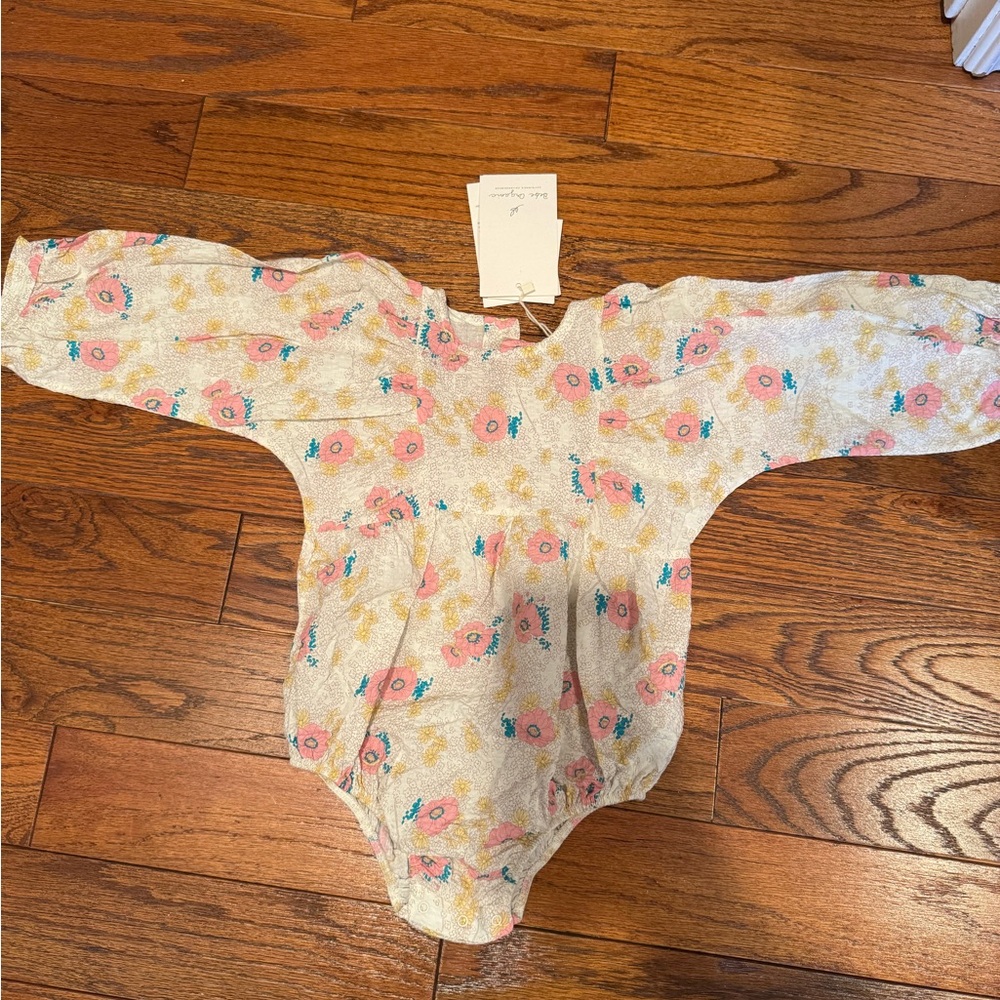 Bebe Organic Floral Baby One Piece Romper
